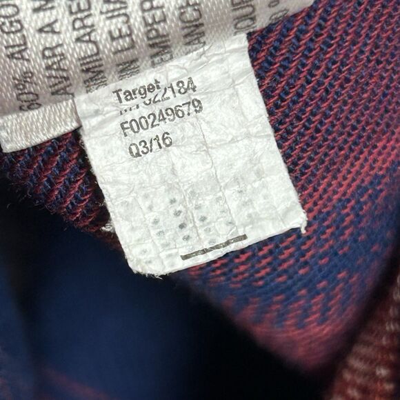 Mossimo Supply Co Flannel Shirt Women's XL Boyfriend Fit Multi Color Plaid - Picture 8 of 8